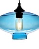 lampy wiszące Lampa wisząca COLOR OF NATURE - niebieskie szkło