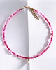 chokery Naszyjnik : choker : fuchsia & pearl collection : agat i perła