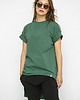 t-shirt damskie Zielony t-shirt Lilianna z długim tyłem