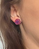 kolczyki soutache Małe kolczyki sutasz w tęczowych kolorach