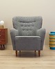 fotele Fotel szary, skandynawski design, produkcja: Dania
