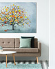 obrazy Obraz na płótnie z drzewem w turkusie 120x80cm