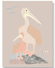 obrazy i plakaty do pokoju dziecięcego Plakat dla dzieci Pelikany ( Pelican Love )