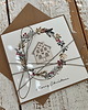kartki świąteczne Stylowa ręcznie robiona kartka świąteczna Merry Christmas card