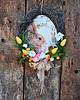 wianki wielkanocne Wielkanocny wianek z zającem