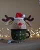 misie i maskotki Ozdoba  Jeleń w kubku, Dekoracja świąteczna, Maskotka na prezent
