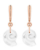 kolczyki swarovski Kolczyki złote z muszelkami SWAROVSKI CRYSTAL