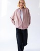 bluza bez kaptura damska Bomberka Sporty Chic Brudny Róż