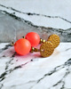 kolczyki swarovski Swarovski neon pearls : neon orange