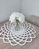 obrusy i serwetki Serweta ze sznurka ozdobna szydełkowa 55cm