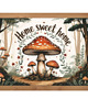 plakaty PLAKAT home sweet home dekoracja grzyby jesienna