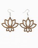kolczyki drewniane Drewniane kolczyki LOTUS Merbau