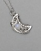 wisiory Wisiorek księżyc kamień księżycowy wire wrapping lunula
