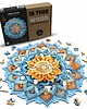 puzzle dla dzieci PUZZLE DREWNIANE NIEBIESKA MANDALA DUŻA 380 XXL