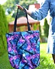 torby na ramię Torba shopper na zakupy wodoodporna shopperka tęczowe pióra