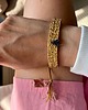 bransoletki na sznurku Tkana bransoletka handmade, z regulacją - złoto