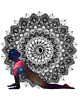 grafiki i ilustracje Mandala Ashwa Sanchalanasana 2