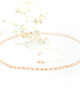 chokery Różowy choker ze szklanych koralików