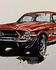 obrazy Ręcznie malowany obrazek " Mustang"