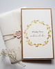 kartki scrapbooking Duża Kartka na ślub Różowy wianek