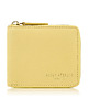 portfele damskie Portfel damski skórzany mały żółty poziomy z RFID KV-04-YL