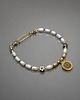 bransoletki z kamieni naturalnych Pearls /white/ perły naturalne vol. 10 - bransoletka