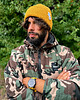 czapki damskie Męska czapka beanie z bawełny logo kolorowe Miodowa musztarda