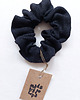 gumki do włosów 100% len, gumka/scrunchie, czerń