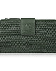 portfele damskie Duży portfel damski ciemna zieleń handmade z ochroną RFID Paolo Peruzzi