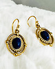 kolczyki z kamieniami Kolczyki z  lapis lazuli, granatowe kolczyki stal szlachetna