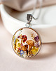 wisiory Naszyjnik z leśną kompozycją