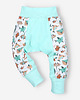 spodnie dla niemowlaka Spodnie niemowlęce MORSKIE ZWIERZĄTKA z bawełny organicznej dla chłopca