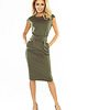 sukienki midi damskie 144-5 Sukienka midi SARA - KHAKI