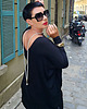 tuniki damskie Tunika oversize V czarna