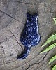 magnesy Ceramiczny magnes kot czarny w kropki