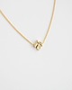 złote naszyjniki 16k Gold Plated Tiny Leaf Necklace