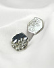 kolczyki srebrne Srebrne kolczyki heksagon Calluna Studs 