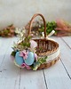 koszyki wielkanocne Wielkanocny koszyczek na święconkę, koszyczek z dekoracją