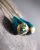 kolczyki wire wrapping balanus - muszla paua