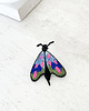 broszki Broszka ĆMA 42 ręcznie haftowana przypinka owady motyle