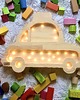 lampy do pokoju dziecka Lampka Drewniana Eko Samochód TAXI
