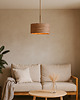 lampy wiszące Abażurowa lampa wisząca do salonu nad stół SINTRA ECO fi - 40 cm
