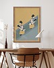 plakaty Plakat - Spotkanie na schodach - 50x70 cm