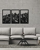 Ozdoby na ścianę DEKORACYJNY PANEL AŻUROWY, GÓRY, DEKORACJA ŚCIENNA 3D, ORNAMENT, 80 x 150 cm,