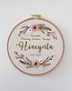 akcesoria dziecięce - różne Tamborek haftowany, obrazek, metryczka / wild rose