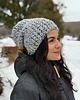 czapki damskie Kolorowa duża czapka beanie z wełną i alpaką