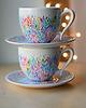 filiżanki Filiżanki dla pary Ceramika Ręcznie Malowana