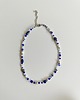 chokery Granatowy naszyjnik lapis lazuli hematyt muszelka lato choker