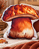 poduszki do pokoju dziecka Poduszka grzybek przytulanka grzyb maskotka borowik poduszka prawdziwek