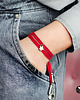 bransoletki skórzane Mini red star bransoletka zamszowa